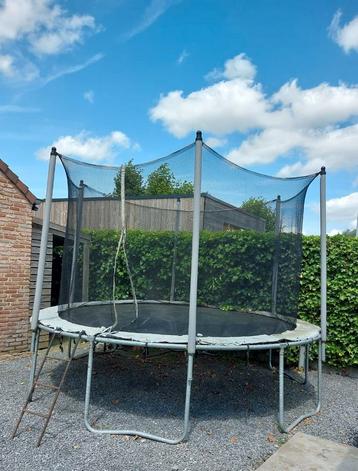 Trampoline Domyos 365 + ladder, Enlèvement ou Envoi, Utilisé