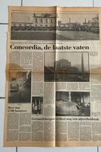 Concordia krantenartikel sluiting - Geraardsbergen, Collections, Marques de bière, Enlèvement ou Envoi