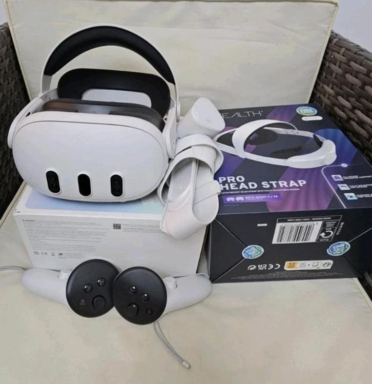 Meta Quest 3 512GB, Games en Spelcomputers, Virtual Reality, Zo goed als nieuw, Overige platformen, VR-bril, Ophalen of Verzenden