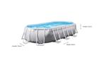 ovaal opzet zwembad, Jardin & Terrasse, Piscines, 300 cm ou plus, Enlèvement, Utilisé, Piscines hors sol