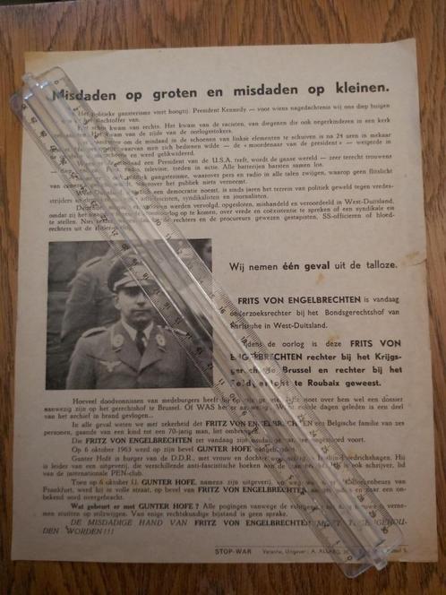 Leuven Bevrijding Partizaan 1944 Wapenstilstand Militie VNV, Collections, Objets militaires | Général, Autres, Envoi