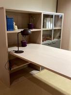 Bureau met boekenkast, Met deur(en), 150 tot 200 cm, 150 tot 200 cm, Eikenhout