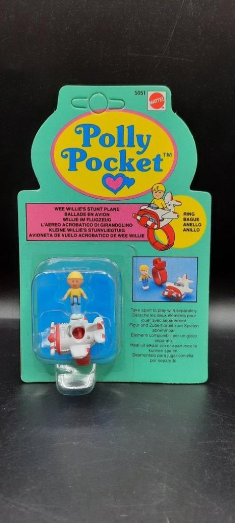 1989 Polly Pocket Vintage ZELDZAME Wee Willie's Stunt Plane, Verzamelen, Poppetjes en Figuurtjes, Zo goed als nieuw, Ophalen of Verzenden