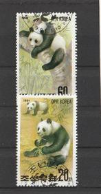 2  LOSSE  ZEGELS  NOORD-KOREA -  Reuzenpanda's, Postzegels en Munten, Postzegels | Thematische zegels, Dier of Natuur, Verzenden