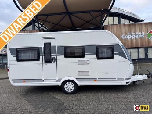 Hobby De Luxe 455 UF 2021 VOORTENT 240!, Caravans en Kamperen, Caravans, tot en met 4, 1000 - 1250 kg, Rondzit, Hobby, Vast bed