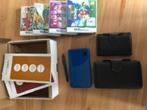 Nintendo DSI Xl met lederen hoes, Enlèvement, Comme neuf, Bleu, Dsi XL