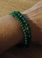 2 armbanden handgemaakt met Malachiet natuursteen., Ophalen of Verzenden, Nieuw
