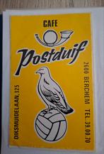 F: Sticker café Postduif voetbal Berchem, Ophalen of Verzenden, Zo goed als nieuw, Bedrijf of Vereniging