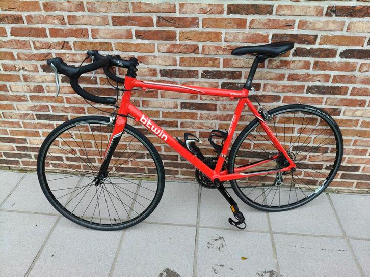 Racefiets Triban 3 btwin, Fietsen en Brommers, Fietsen | Racefietsen, Gebruikt, Meer dan 20 versnellingen, 28 inch, Carbon, 53 tot 57 cm