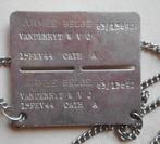 BELGIQUE: ARMEE BELGE - PLAQUE D'IDENTIFICATION TEXTE FR, Verzenden, Landmacht, Embleem of Badge