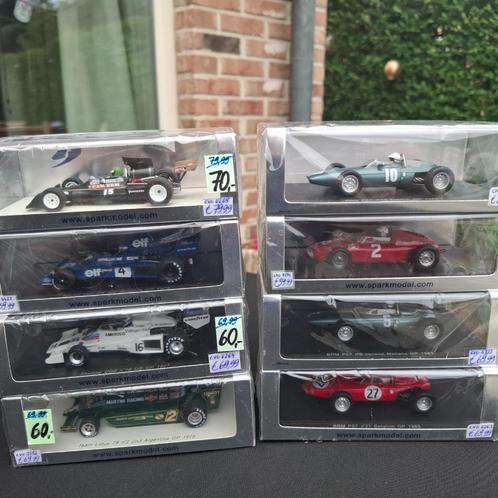 8 x 1/43 Spark F1, Hobby en Vrije tijd, Modelauto's | 1:43, Nieuw, Auto, Ophalen of Verzenden