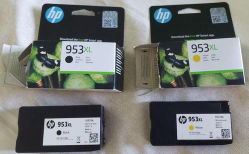 Inkt cartridge HP953XL zwart en geel, Computers en Software, Printerbenodigdheden, Zo goed als nieuw, Cartridge, Ophalen of Verzenden