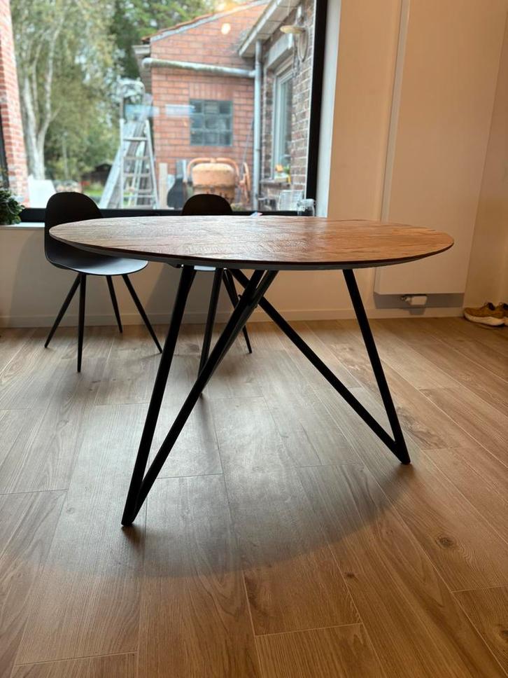 Ronde eetafel Juntoo, Huis en Inrichting, Tafels | Eettafels, Teakhout, Ophalen