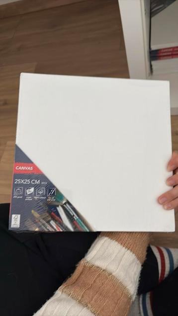 10 x 3 canvas 25cm op 25cm beschikbaar voor biedingen