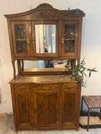 Antieke vitrinekast te koop, Antiek en Kunst, Antiek | Meubels | Kasten, Ophalen