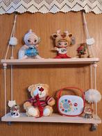 Étagère murale bois suspendue corde avec perles 50X69X15cm, Kinderen en Baby's, Ophalen of Verzenden, Zo goed als nieuw, Wanddecoratie