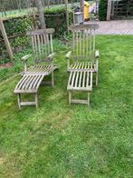 Chaise longue en teck, Jardin & Terrasse, Chaises de jardin, Enlèvement ou Envoi