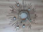 Decoratieve spiegel, Antiek en Kunst, Ophalen, Rond, 50 tot 100 cm, Minder dan 100 cm
