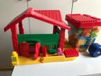 Bouwblokken + boerderij, Kinderen en Baby's, Speelgoed | Bouwstenen, Gebruikt, Ophalen of Verzenden, Abrick