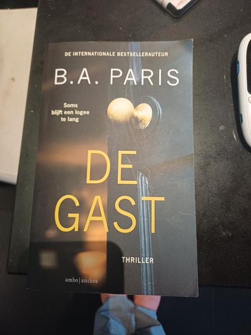 B.A. Paris - De gast, Livres, Thrillers, Enlèvement ou Envoi