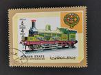 Ajman 1972 - spoorwegen, treinen, locomotieven, Postzegels en Munten, Ophalen of Verzenden, Gestempeld, Midden-Oosten