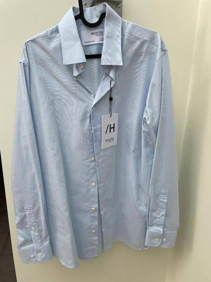 Hemd lichtblauw Selected Homme Large, Kleding | Heren, Overhemden, Zwart, Ophalen of Verzenden