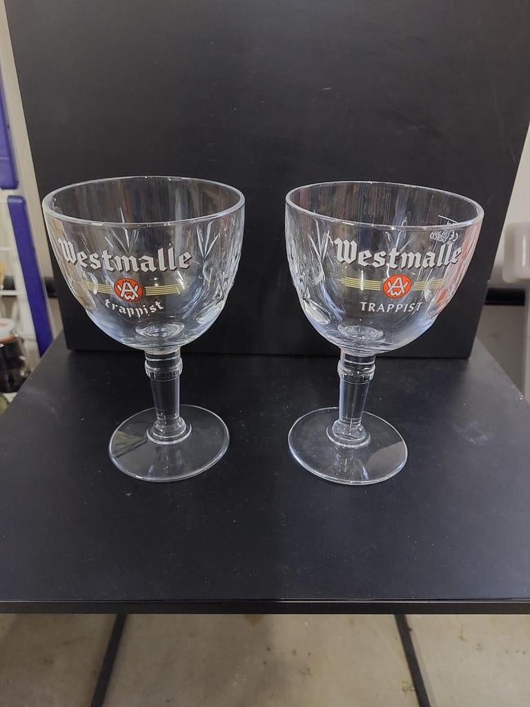 Verre à bière Westmalle 25cl, Collections, Marques de bière, Comme neuf, Verre ou Verres, Autres marques, Enlèvement ou Envoi
