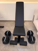Verstelbare dumbbells YOURFIT + verstelbare fitnessbank, Ophalen of Verzenden, Zo goed als nieuw, Dumbbell