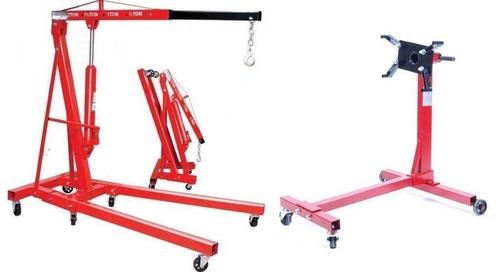 Motormontagebok met werkplaatskraan 2 t. voordeelpakket, Auto diversen, Autogereedschap, Nieuw, Ophalen of Verzenden