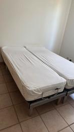 Elektrisch bed 2x70cm, Huis en Inrichting, Slaapkamer | Bedden, Ophalen, Tweepersoons, 140 cm, Zo goed als nieuw