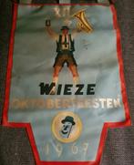 Vlagje oktoberfeesten Wieze 1967, Verzamelen, Biermerken, Ophalen of Verzenden, Gebruikt, Reclamebord, Plaat of Schild