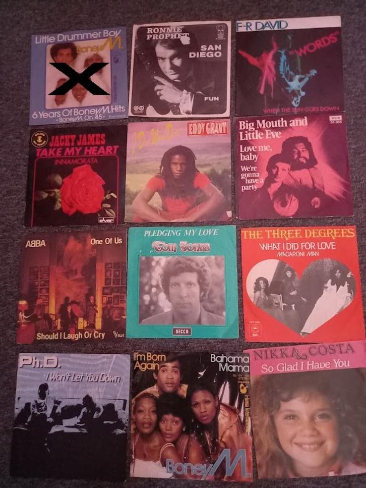 singles engels-nederlands-frans 2€, CD & DVD, Vinyles Singles, Dance, Enlèvement