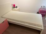 1 persoonsbed, Ophalen, 90 cm, Eenpersoons, Wit