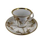 Tasse Vieux Paris 19ème siècle doré à l'or avec sous-tasse, Antiquités & Art, Antiquités | Porcelaine, Enlèvement ou Envoi