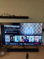 samsung tv + samsung soundbar, Ophalen, QLED, Zo goed als nieuw, Samsung