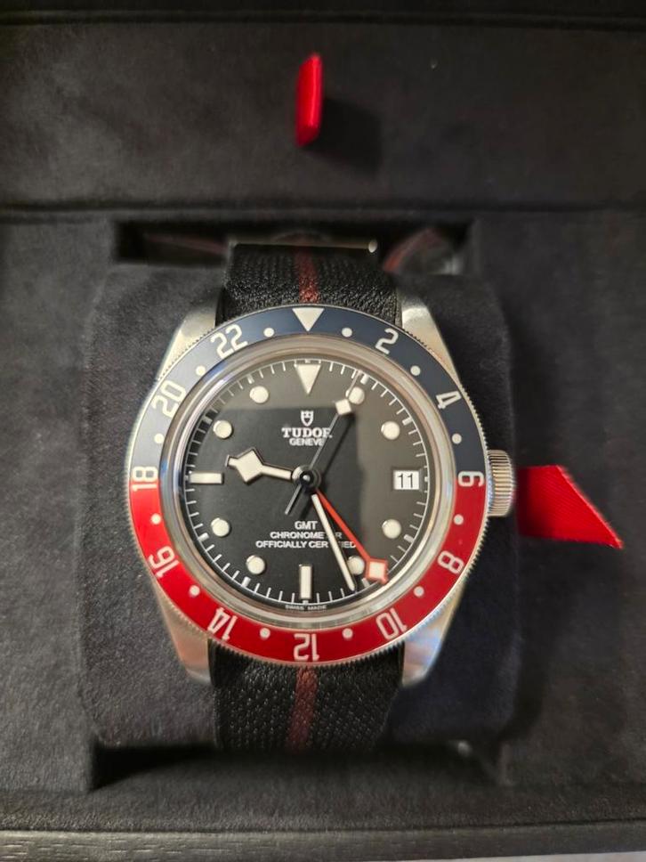 Tudor Black Bay GMT, Handtassen en Accessoires, Horloges | Heren, Gebruikt, Ophalen