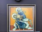 Olieverfschilderij Broeder Max, Tessenderlo. Piëta., Ophalen
