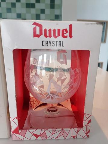 Duvel glas chrystal nieuw in originele doos 