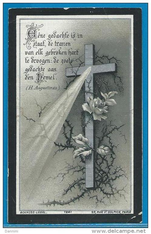 10 Oude bidprentjes Bouasse-Lebel 1800 † 1900, Verzamelen, Bidprentjes en Rouwkaarten, Ophalen of Verzenden