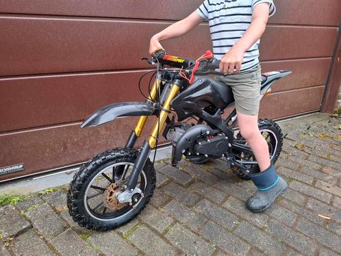 Crossmotor voor kinderen, 49cc, tweetakt, vanaf 4 jaar, Fietsen en Brommers, Minibikes, Midibikes en Pitbikes, Zo goed als nieuw