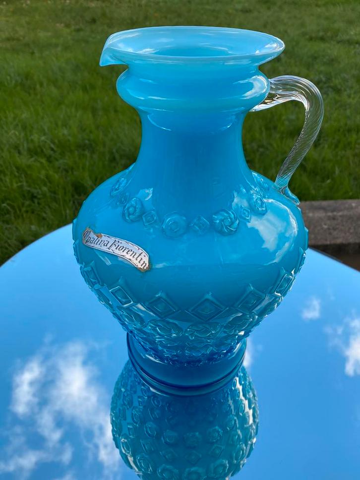 Empoli glazen vaas, Italië, jaren 50, Antiek en Kunst, Antiek | Glaswerk en Kristal, Ophalen of Verzenden