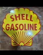 shell gasoline emaille reclamebord, Verzamelen, Ophalen of Verzenden, Zo goed als nieuw, Reclamebord