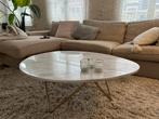 Wit marmeren salontafel Furnified, Huis en Inrichting, Tafels | Salontafels, Ophalen, Overige materialen, Gebruikt, 50 tot 100 cm