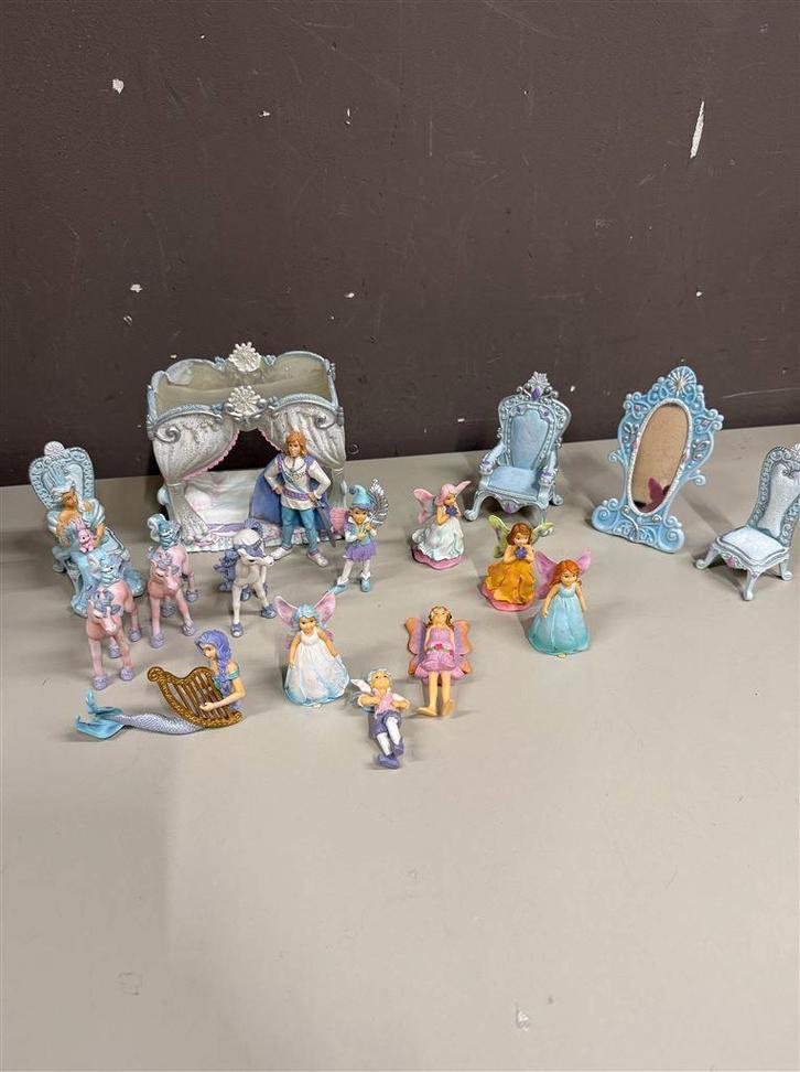 ELC Winter Wonderland Sneeuwkoningin Eenhoorn Fee & Meubel G, Collections, Jouets miniatures, Comme neuf, Enlèvement ou Envoi