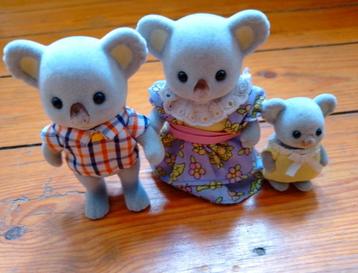 De familie Sylvanian, de Koala-familie beschikbaar voor biedingen