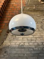 Vintage Space Age hanglamp – wit - jaren 70, Enlèvement, Comme neuf, Métal, Space age