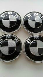 4x Bmw zwart wit carbon wieldoppen Ø68 mm / 65 mm, Ophalen of Verzenden, Nieuw