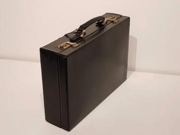 DELVAUX / aktentas in zwart leder. beschikbaar voor biedingen