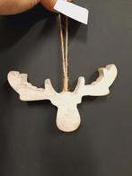 Houten rendier - Wit - Hanger, Ophalen, Nieuw