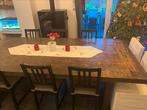 Grande table en bois massif a donner !!!, Huis en Inrichting, Ophalen, Gebruikt, Rechthoekig, Eikenhout